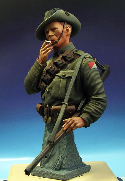 SK Miniatures Confederate Cavalry Officer ACW 120mm Unpainted kit MIKE GOOD
