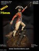 75mm British infantry Officier Battle of Bunker Hill American war of indipendence June 1775