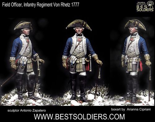 Field Officer,  Infantry Regiment  Von Rhetz 1777
